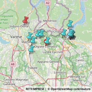 Mappa Via Lucini, 22077 Olgiate Comasco CO, Italia (7.215)