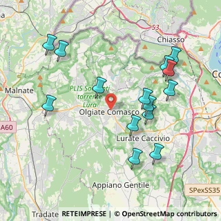 Mappa Via Lucini, 22077 Olgiate Comasco CO, Italia (4.21786)