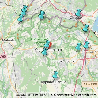 Mappa Via Lucini, 22077 Olgiate Comasco CO, Italia (5.375)