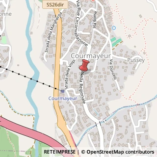 Mappa Via Regionale, 24, 11013 Courmayeur, Aosta (Valle d'Aosta)