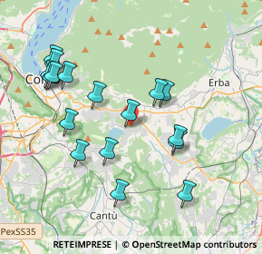 Mappa Via Molera, 22030 Montorfano CO, Italia (3.88647)