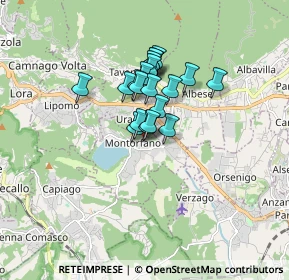 Mappa Via Molera, 22030 Montorfano CO, Italia (1.089)