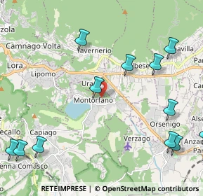 Mappa Via Molera, 22030 Montorfano CO, Italia (2.8175)