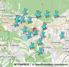 Mappa Via Molera, 22030 Montorfano CO, Italia (1.754)