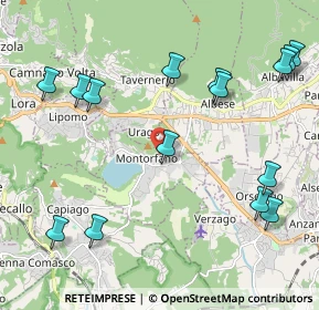 Mappa Via Molera, 22030 Montorfano CO, Italia (2.546)