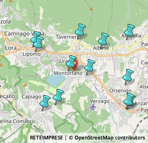 Mappa Via Molera, 22030 Montorfano CO, Italia (2.2125)