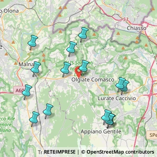 Mappa Via Achille Grandi, 22077 Olgiate Comasco CO, Italia (4.77071)