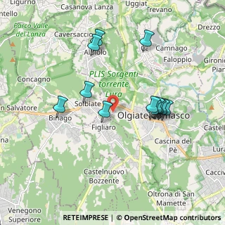 Mappa Via Achille Grandi, 22077 Olgiate Comasco CO, Italia (1.73833)