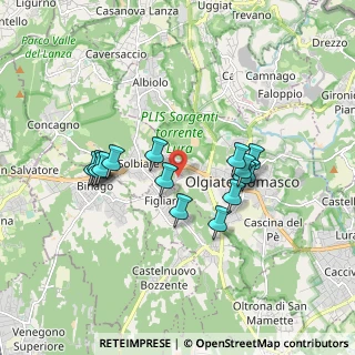 Mappa Via Achille Grandi, 22077 Olgiate Comasco CO, Italia (1.54467)