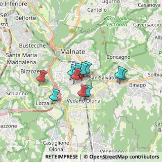 Mappa Via dei Tre Corsi, 21046 Malnate VA, Italia (1.08273)