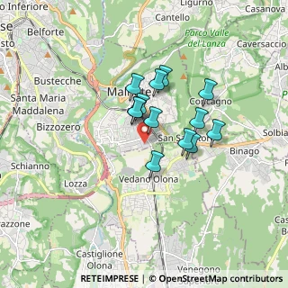 Mappa Via dei Tre Corsi, 21046 Malnate VA, Italia (1.20692)
