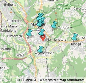 Mappa Via dei Tre Corsi, 21046 Malnate VA, Italia (1.47)