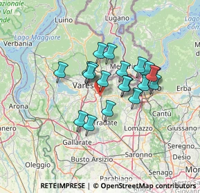 Mappa Via dei Tre Corsi, 21046 Malnate VA, Italia (10.157)