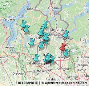 Mappa Via Pietro Calamandrei, 21046 Malnate VA, Italia (11.172)