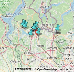 Mappa Via Pietro Calamandrei, 21046 Malnate VA, Italia (8.95182)