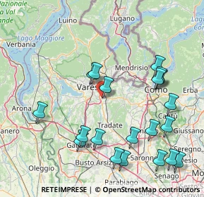 Mappa Via Pietro Calamandrei, 21046 Malnate VA, Italia (18.1015)