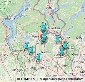 Mappa Via Pietro Calamandrei, 21046 Malnate VA, Italia (10.35833)