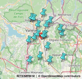 Mappa Via Pietro Calamandrei, 21046 Malnate VA, Italia (6.12)