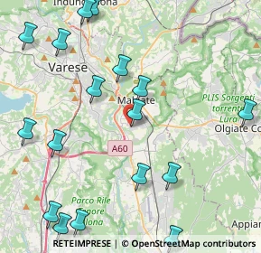 Mappa Via Pietro Calamandrei, 21046 Malnate VA, Italia (5.804)