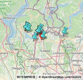 Mappa Via Piave, 21046 Malnate VA, Italia (8.84091)