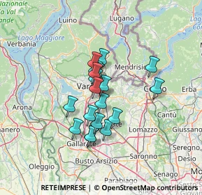 Mappa Via Piave, 21046 Malnate VA, Italia (9.46368)