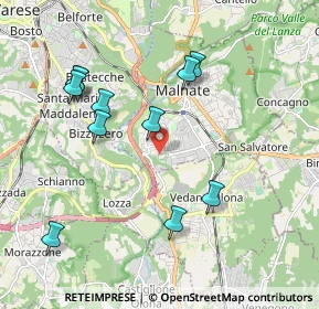 Mappa Via Piave, 21046 Malnate VA, Italia (2.02)