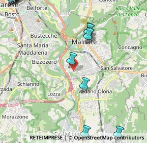 Mappa Via Piave, 21046 Malnate VA, Italia (3.43588)