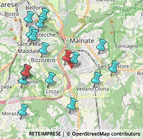 Mappa Via Piave, 21046 Malnate VA, Italia (2.23294)