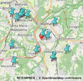 Mappa Via Piave, 21046 Malnate VA, Italia (2.32)