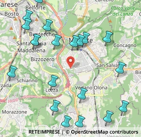 Mappa Via Piave, 21046 Malnate VA, Italia (2.544)