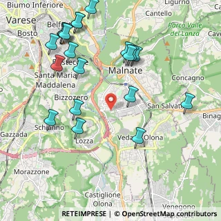Mappa Vedano Olona, 21046 Malnate VA, Italia (2.401)