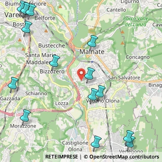 Mappa Vedano Olona, 21046 Malnate VA, Italia (3.202)