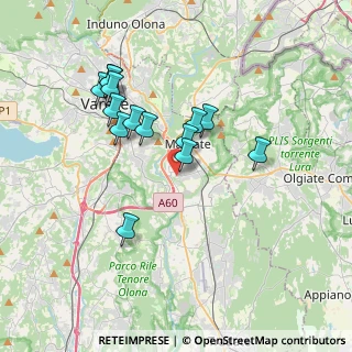 Mappa Vedano Olona, 21046 Malnate VA, Italia (3.25143)