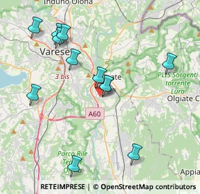 Mappa Via Piave, 21046 Malnate VA, Italia (4.12083)