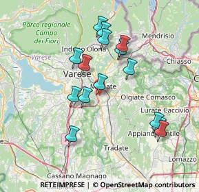 Mappa Via Piave, 21046 Malnate VA, Italia (6.82933)