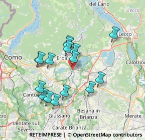 Mappa 22046 Merone CO, Italia (6.4525)