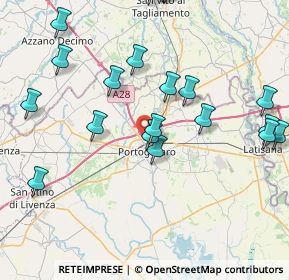 Mappa Via S. Martino, 30026 Portogruaro VE, Italia (9.312)