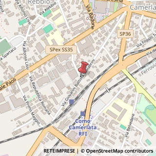 Mappa Via Giovanni Battista Scalabrini, 36, 22100 Como, Como (Lombardia)