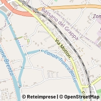 지도 Bassano del Grappa