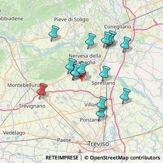 Mappa Via dei Caramini, 31040 Giavera del Montello TV, Italia (6.772)