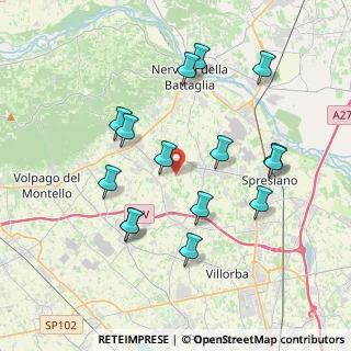 Mappa Via dei Caramini, 31040 Giavera del Montello TV, Italia (3.774)