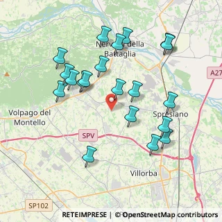Mappa Via dei Caramini, 31040 Giavera del Montello TV, Italia (3.9145)