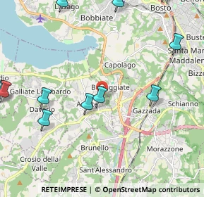 Mappa Via Fiume, 21022 Azzate VA, Italia (2.74091)