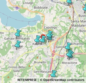 Mappa Via Fiume, 21022 Azzate VA, Italia (2.81)