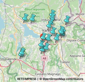 Mappa Via Fiume, 21022 Azzate VA, Italia (6.13842)