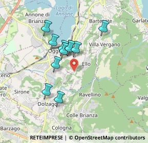 Mappa Via della Boggia, 23851 Galbiate LC, Italia (1.45545)