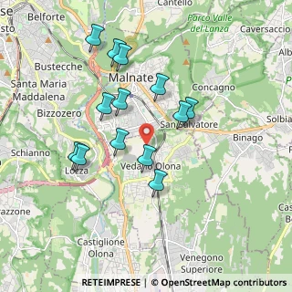 Mappa Via Celidonia, 21040 Malnate VA, Italia (1.69923)