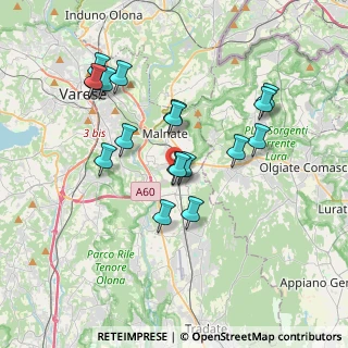 Mappa Via Celidonia, 21040 Malnate VA, Italia (3.42222)