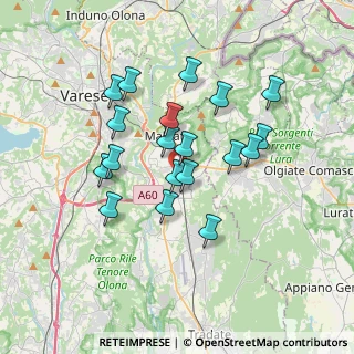 Mappa Via Celidonia, 21040 Malnate VA, Italia (3.06053)