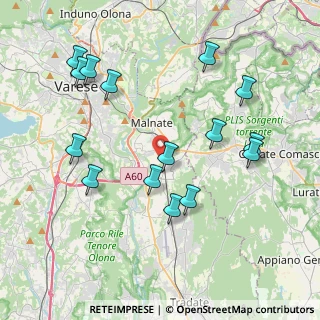 Mappa Via Celidonia, 21040 Malnate VA, Italia (4.224)